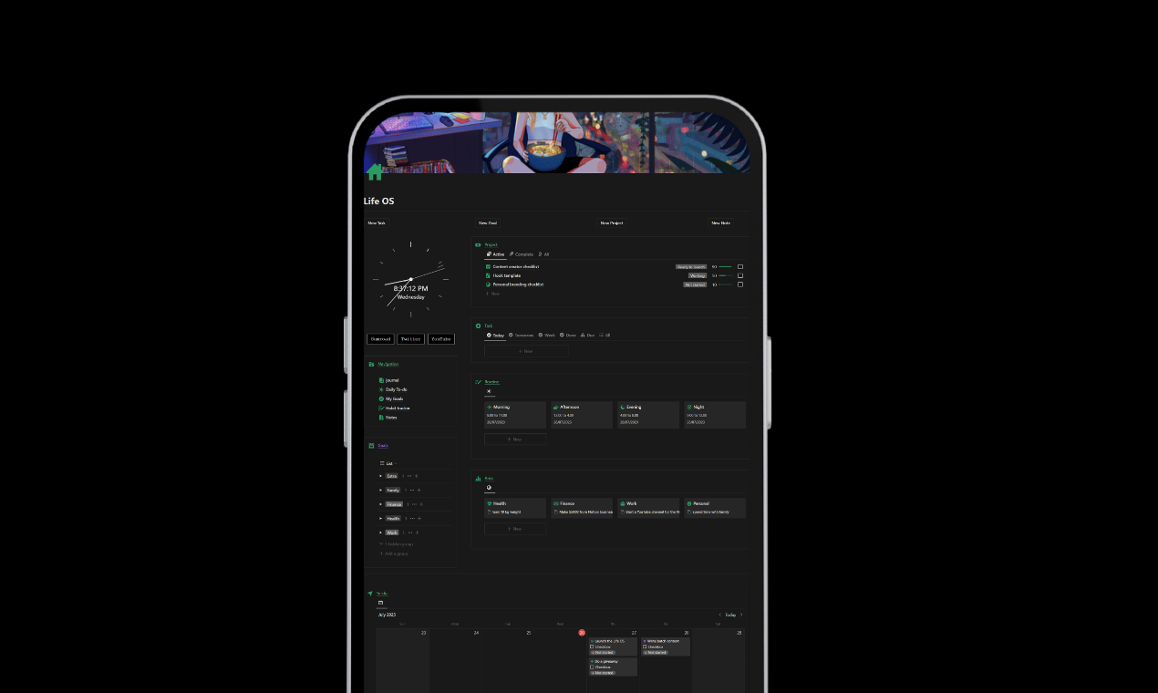 Life OS Dashboard gallery image
