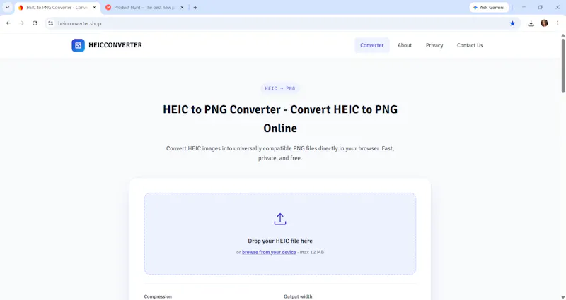 HEICCONVERTER screenshot 1