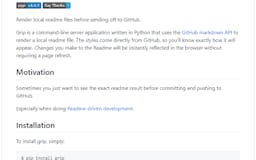 Grip -- GitHub Readme Instant Preview media 2