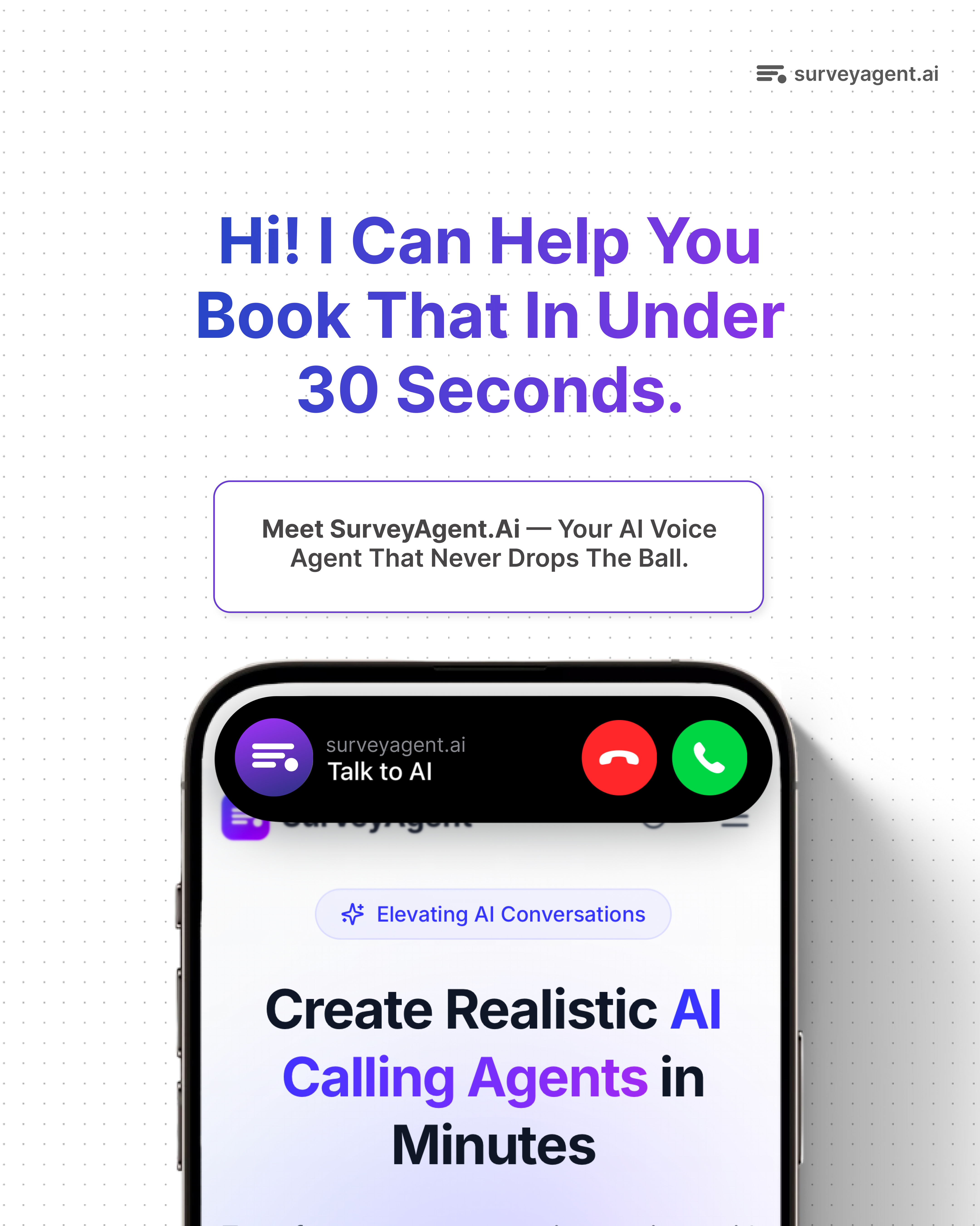 Média SurveyAgent.ai - Parle humain.Communique les langues à la volée 4