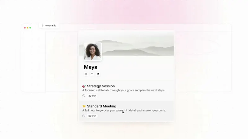 Novacal screenshot 1 (video preview)