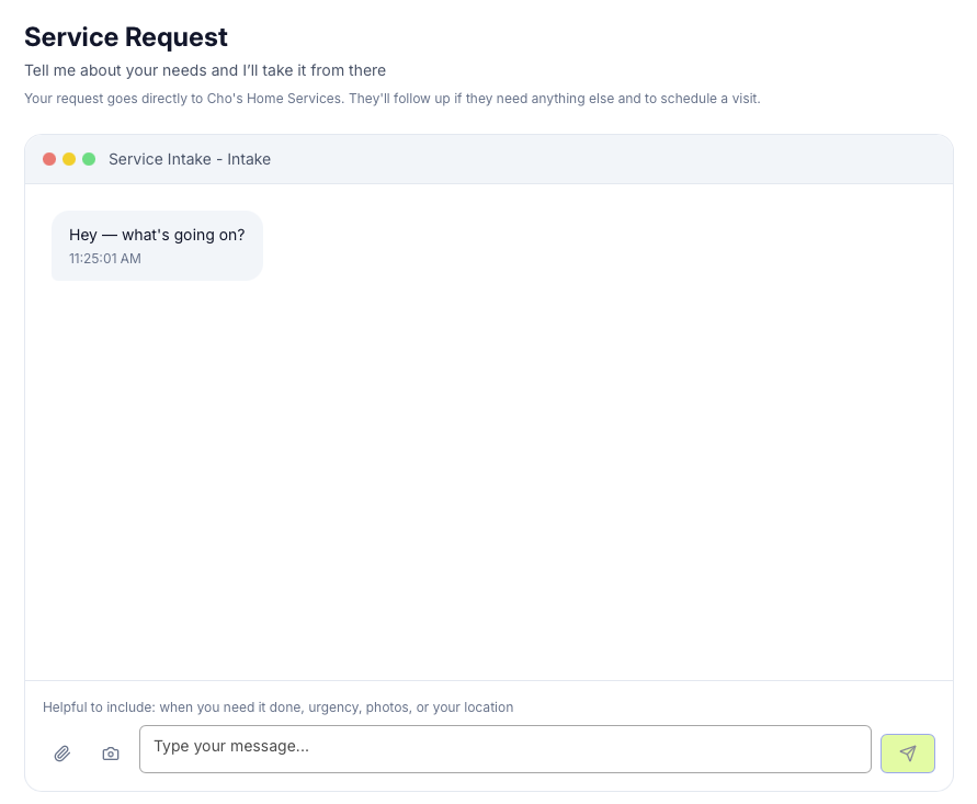 FirstPass - AI Intake for Home Services - Screenshot 3 showing product features and functionality
