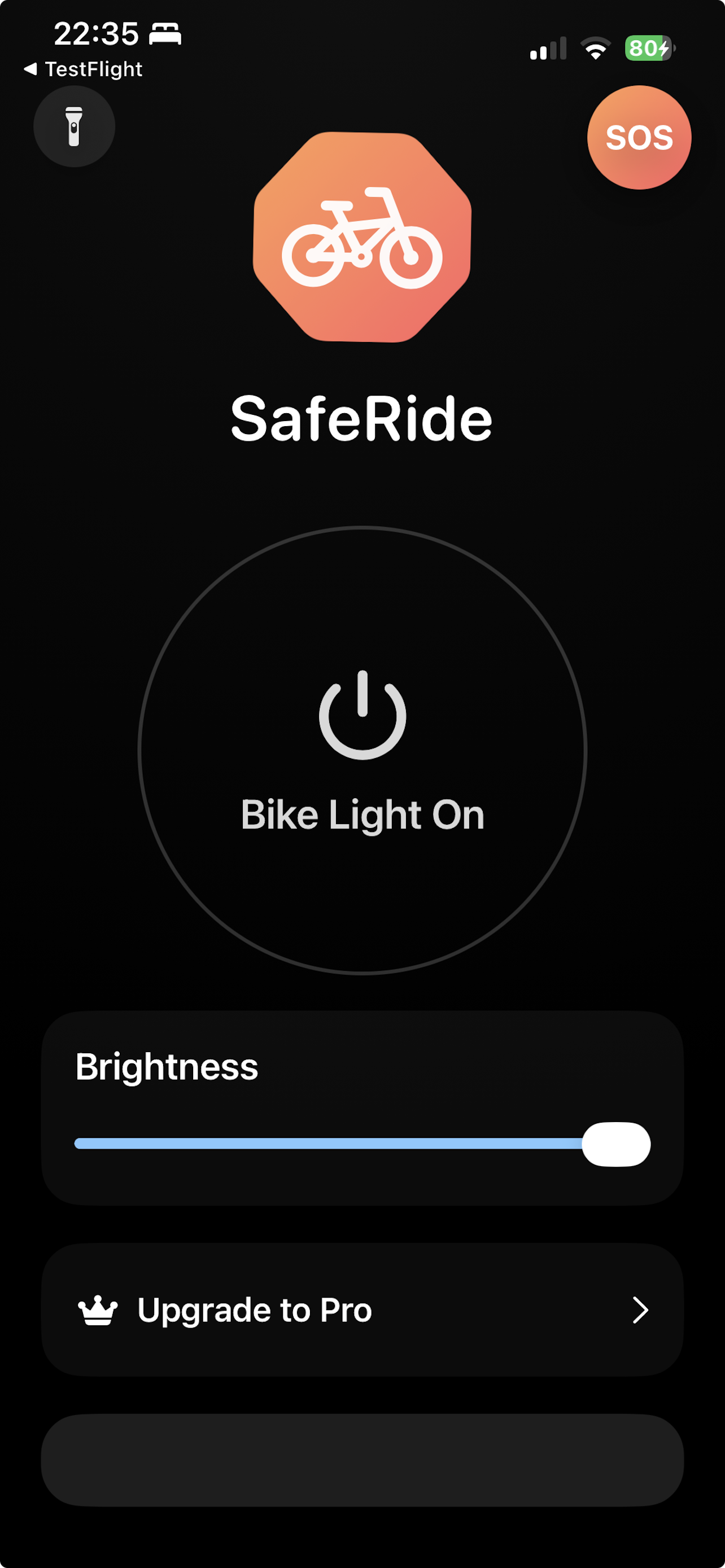 SafeRide Beacon - Main product screenshot demonstrating key features and user interface
