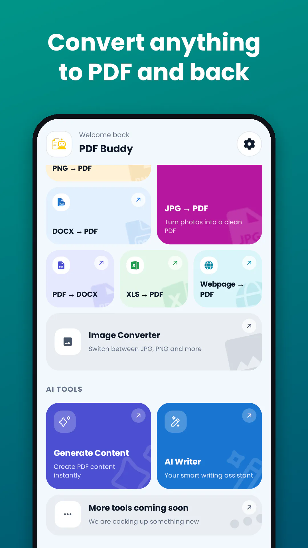 PDF Buddy: PDF Converter & AI gallery image
