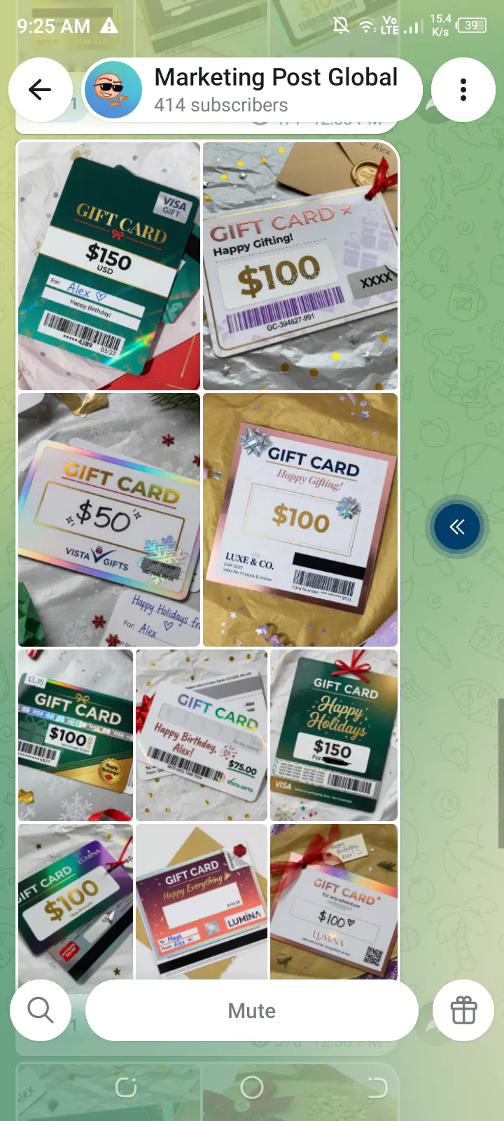 Gift card gallery image