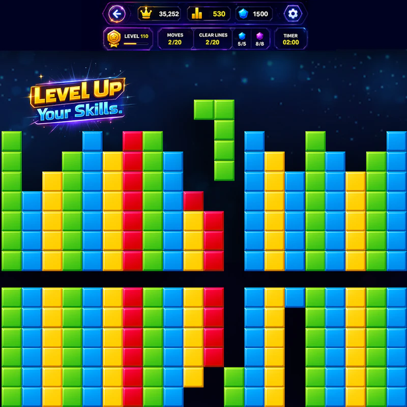 Tetra Brick puzzle screenshot 3