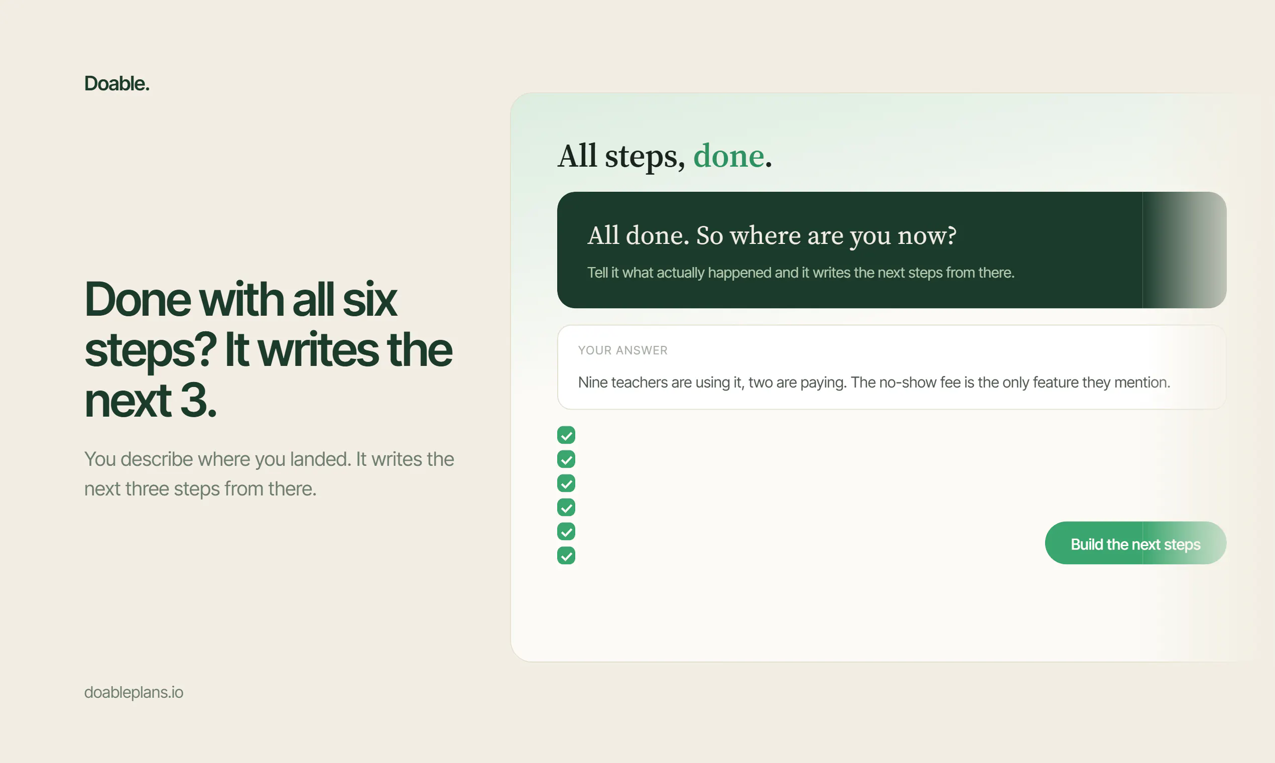 Doable – plan, finish & connect gallery image
