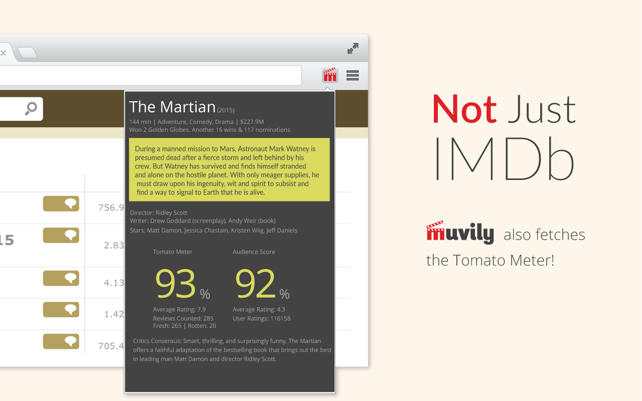 Muvily Chrome Extension gallery image