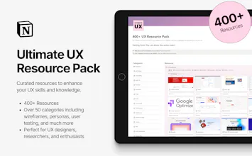 400+ Ultimate UX Resource Pack gallery image