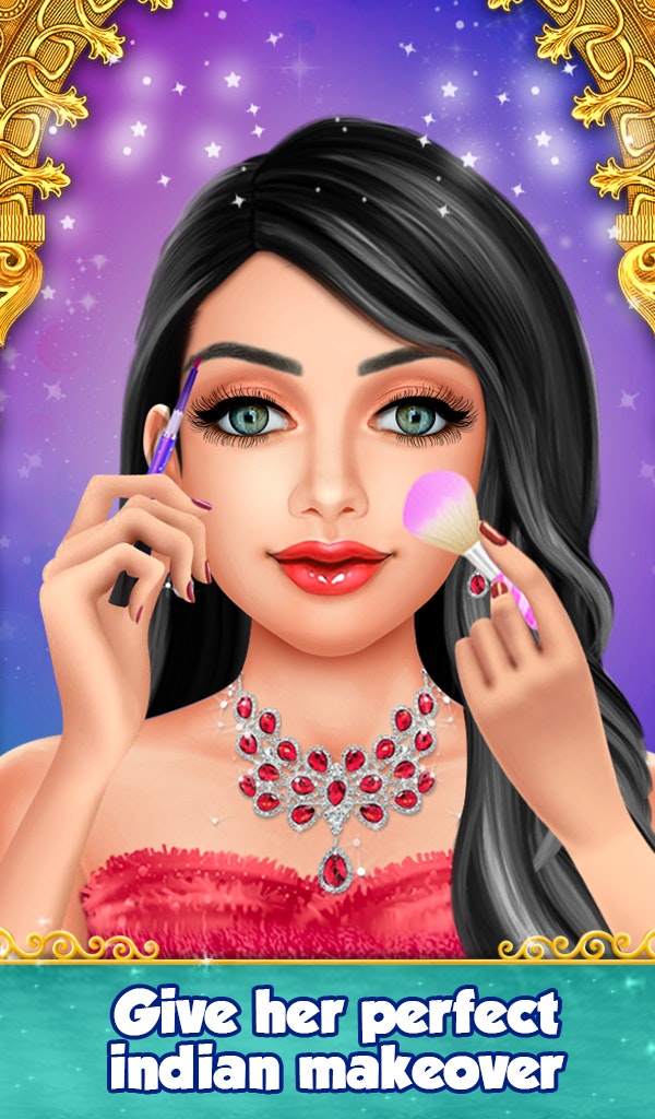 Indian Gopi Makeup Dressup gallery image