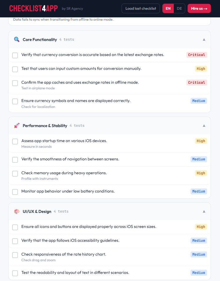 Checklist4App gallery image