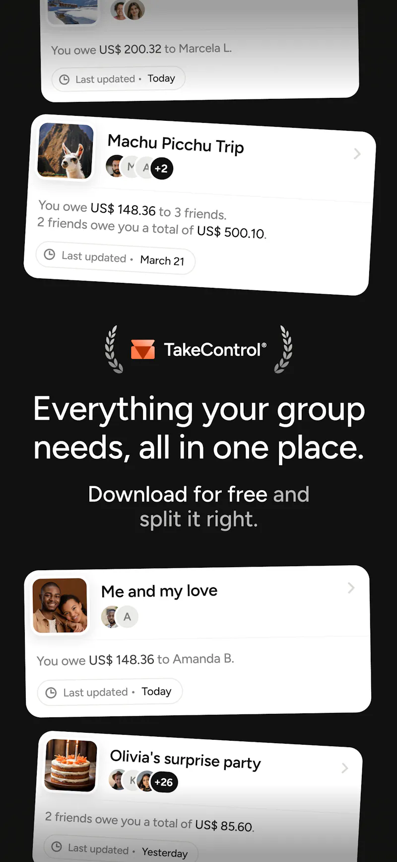 TakeControl: Expense Splitter screenshot 8