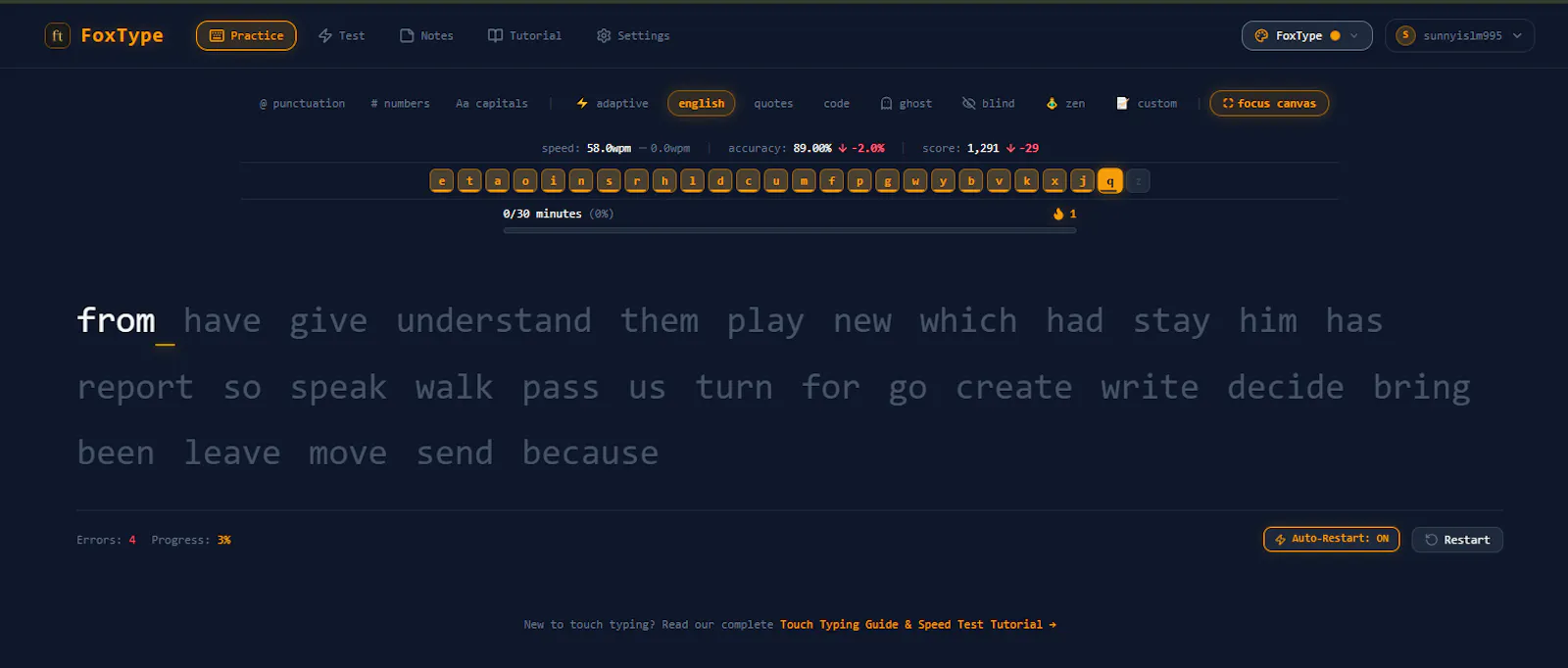 FoxType screenshot 1
