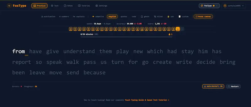 FoxType screenshot 1