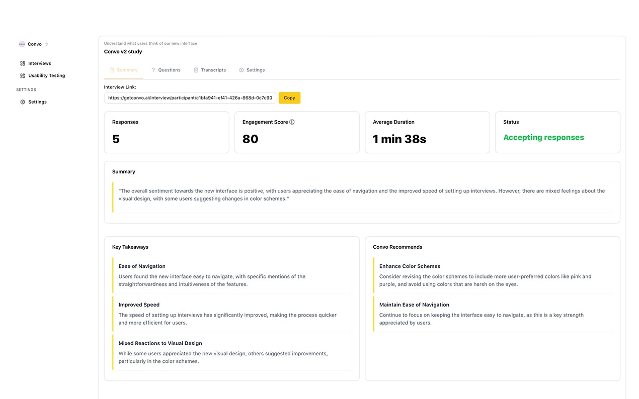 startuptile Convo-Qualitative user research powered by AI