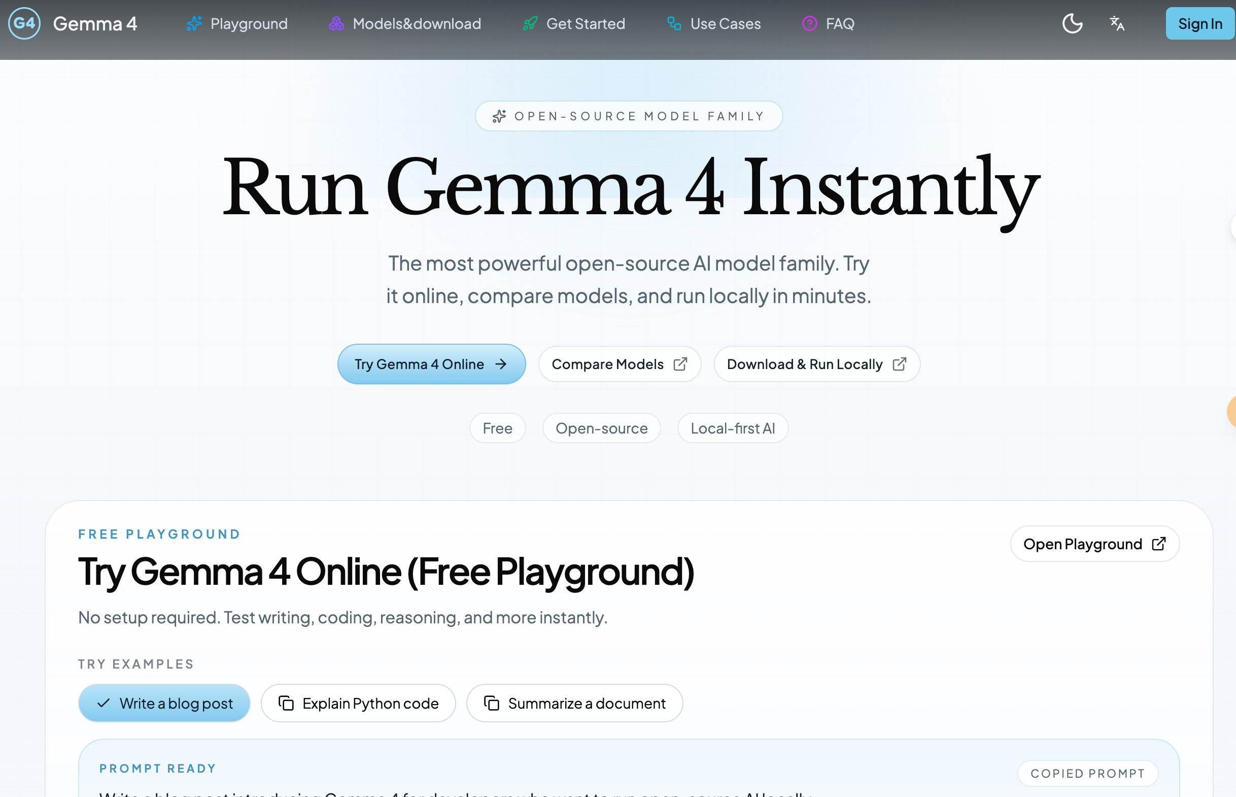 Gemma 4 AI gallery image