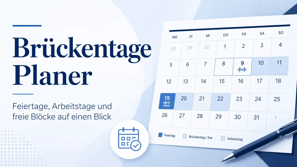 Brückentage Planer gallery image