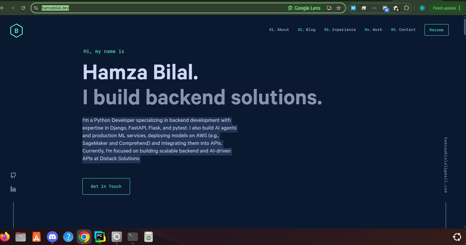 Hamza Bilal - Python, Django ve Fastapi'de uzman medya 1