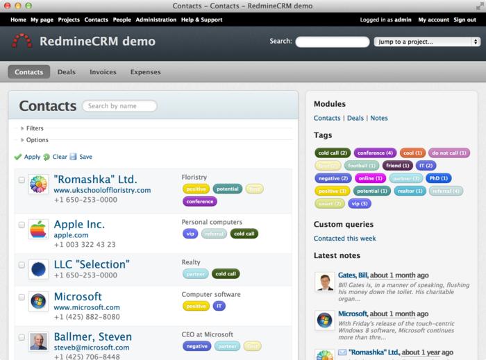 Redmine CRM gallery image