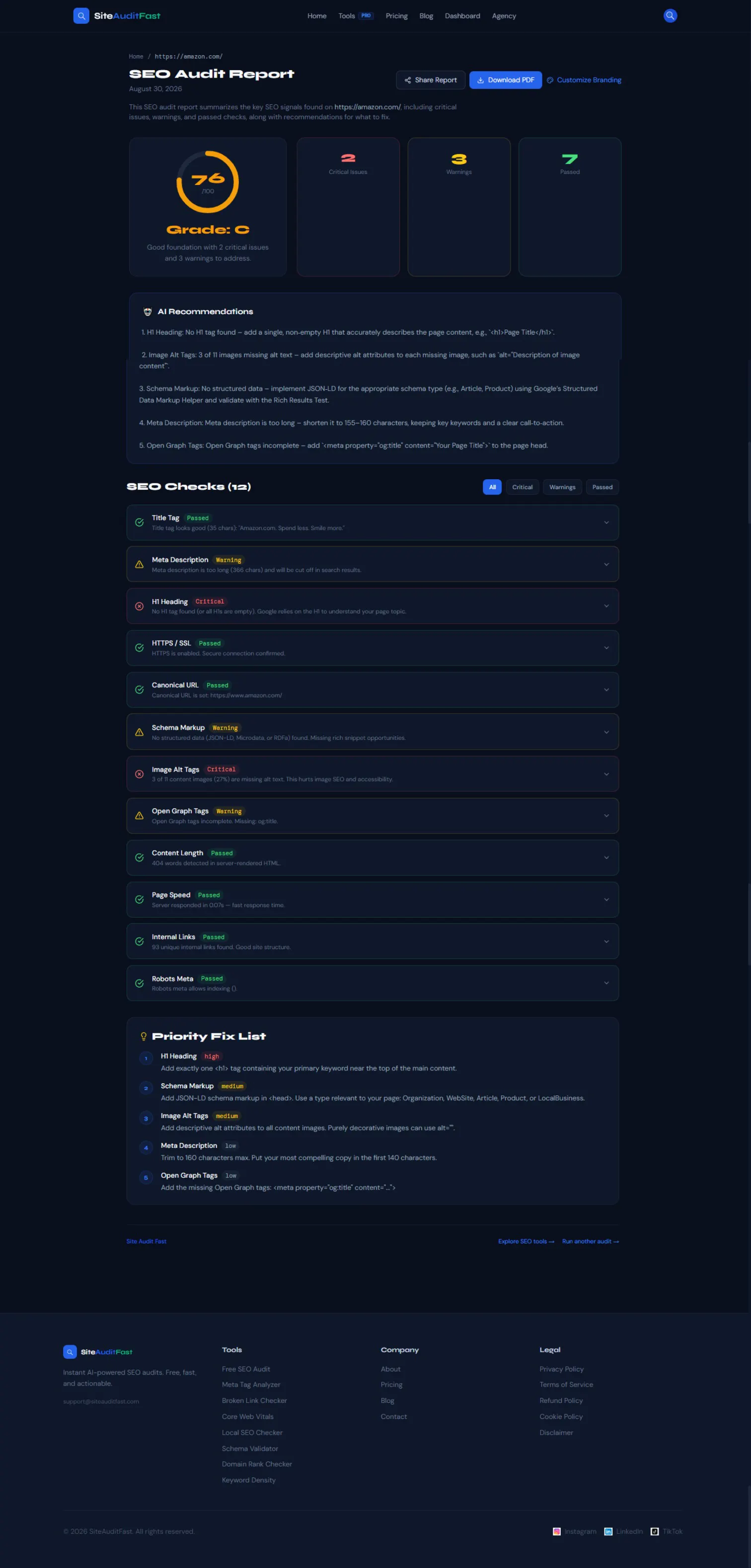 SiteAuditFast gallery image