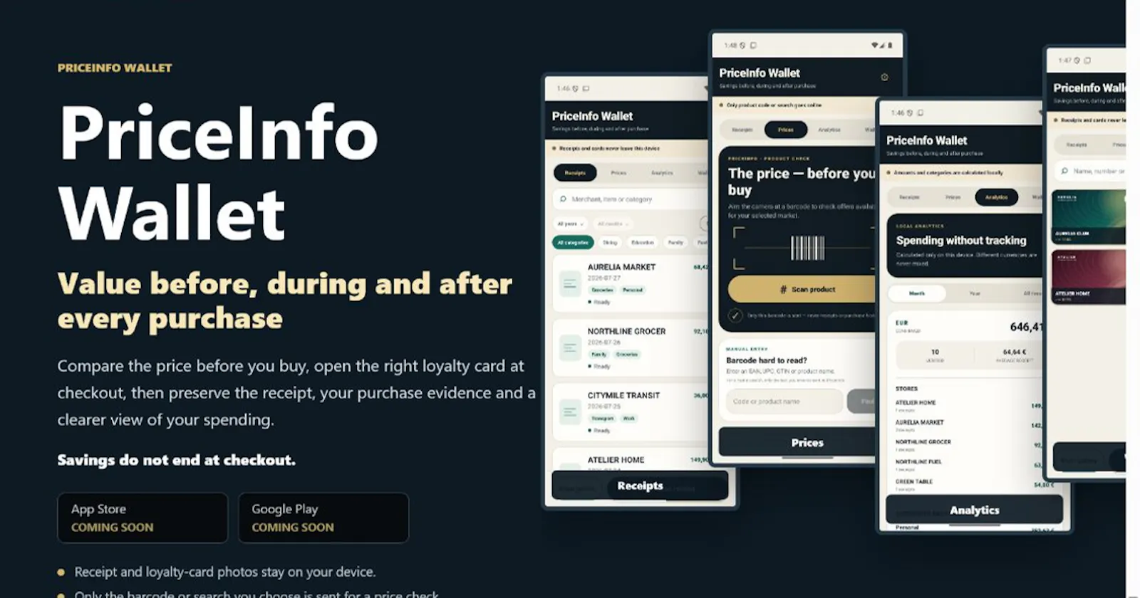PriceInfo Wallet screenshot 1