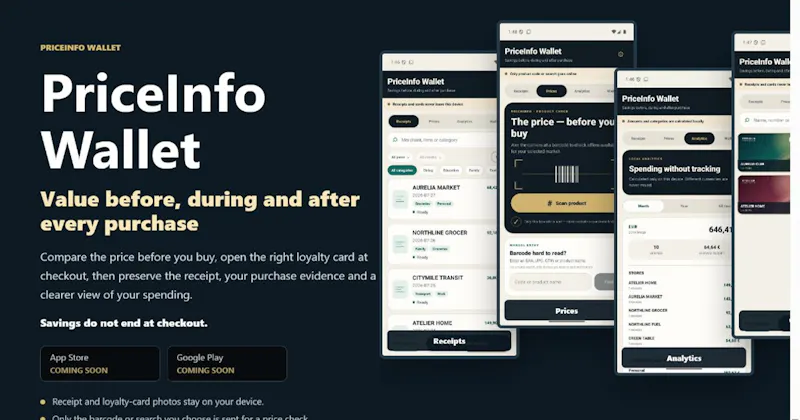 PriceInfo Wallet screenshot 1
