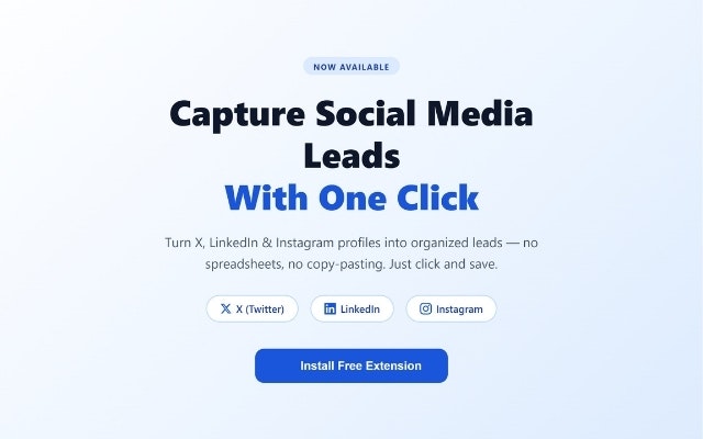 SocialLead - Main product screenshot demonstrating key features and user interface