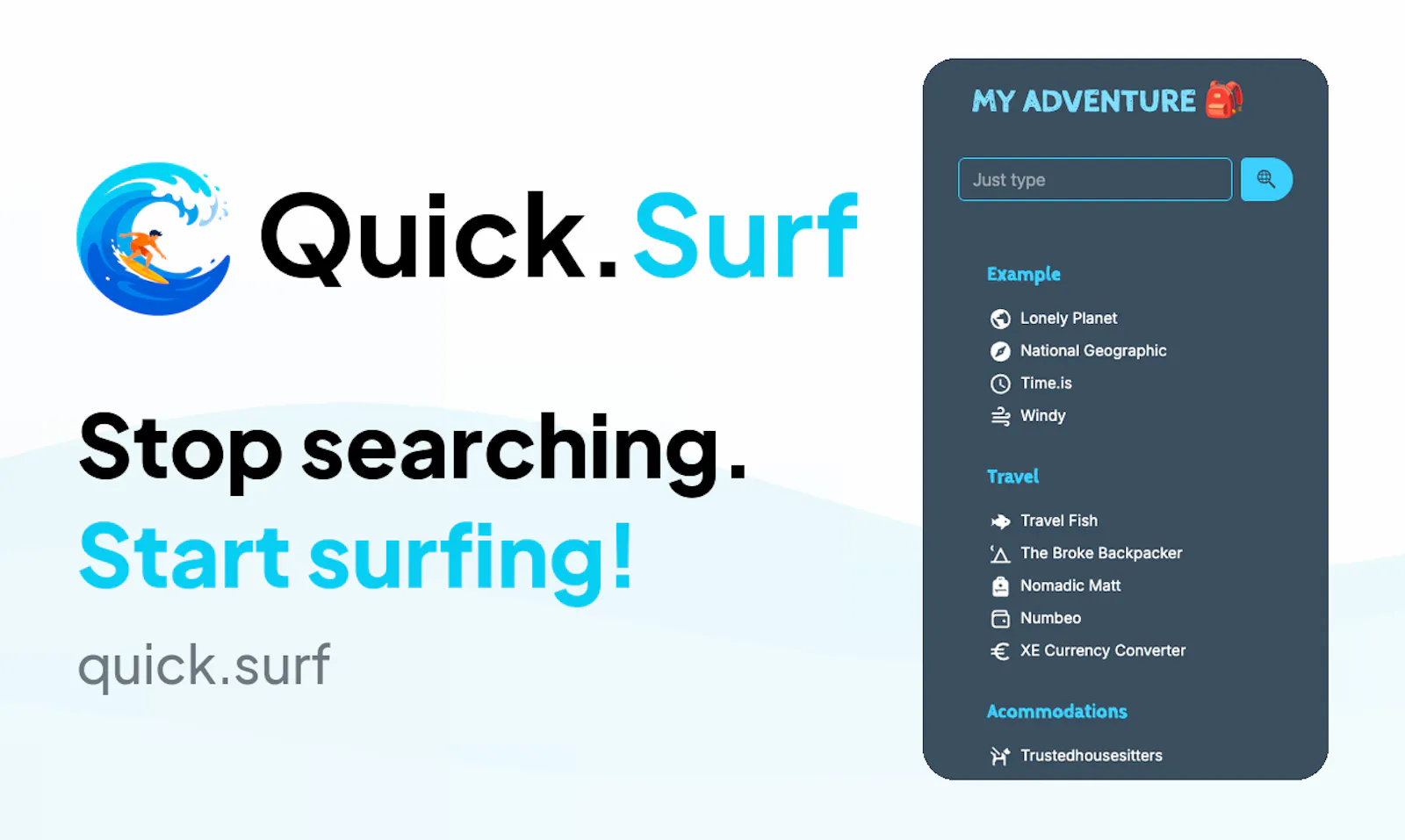 Quick.Surf screenshot 1