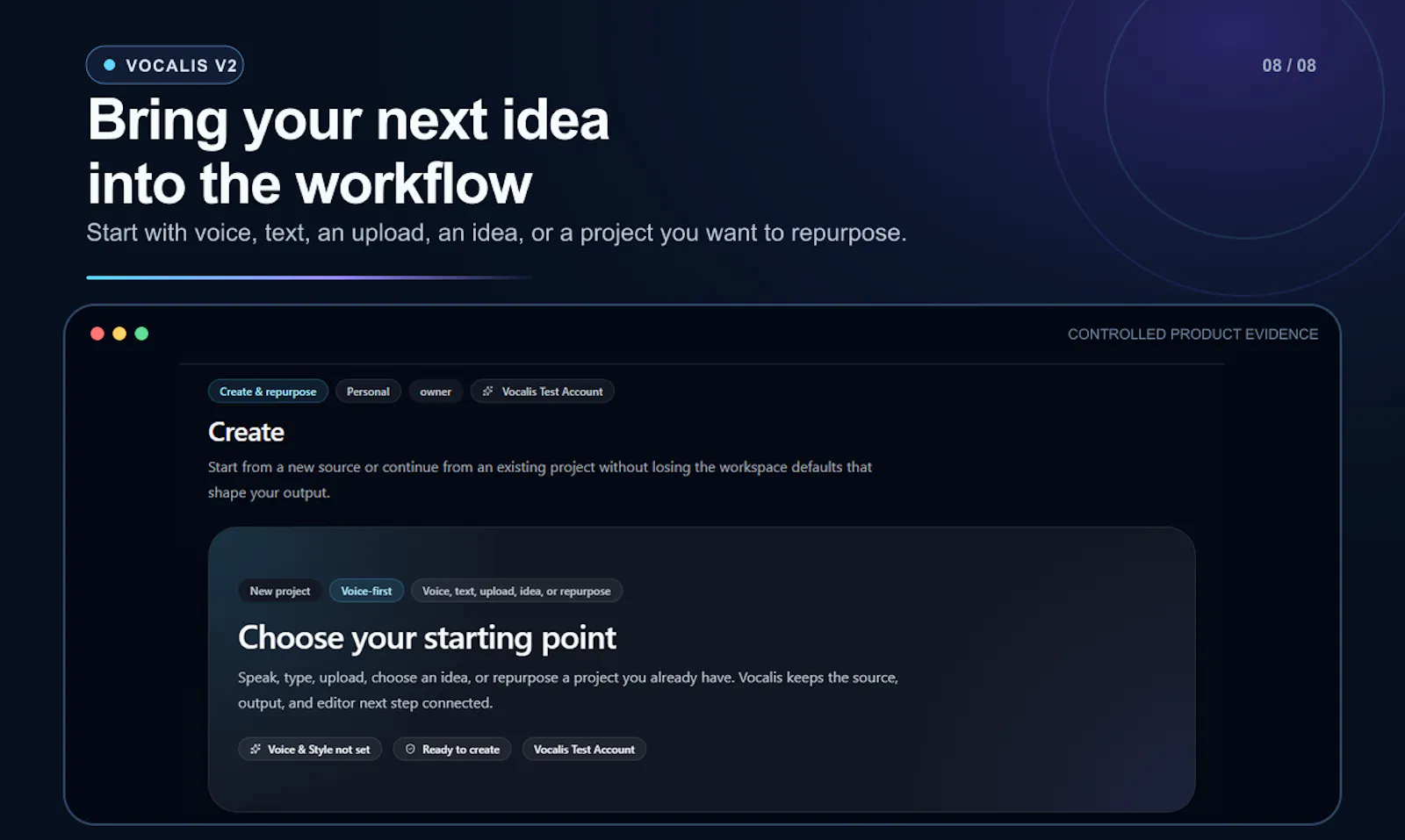Vocalis V2: Connected Content Workflow screenshot 9