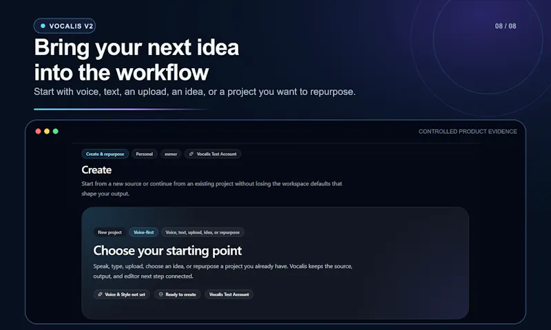 Vocalis V2: Connected Content Workflow screenshot 9