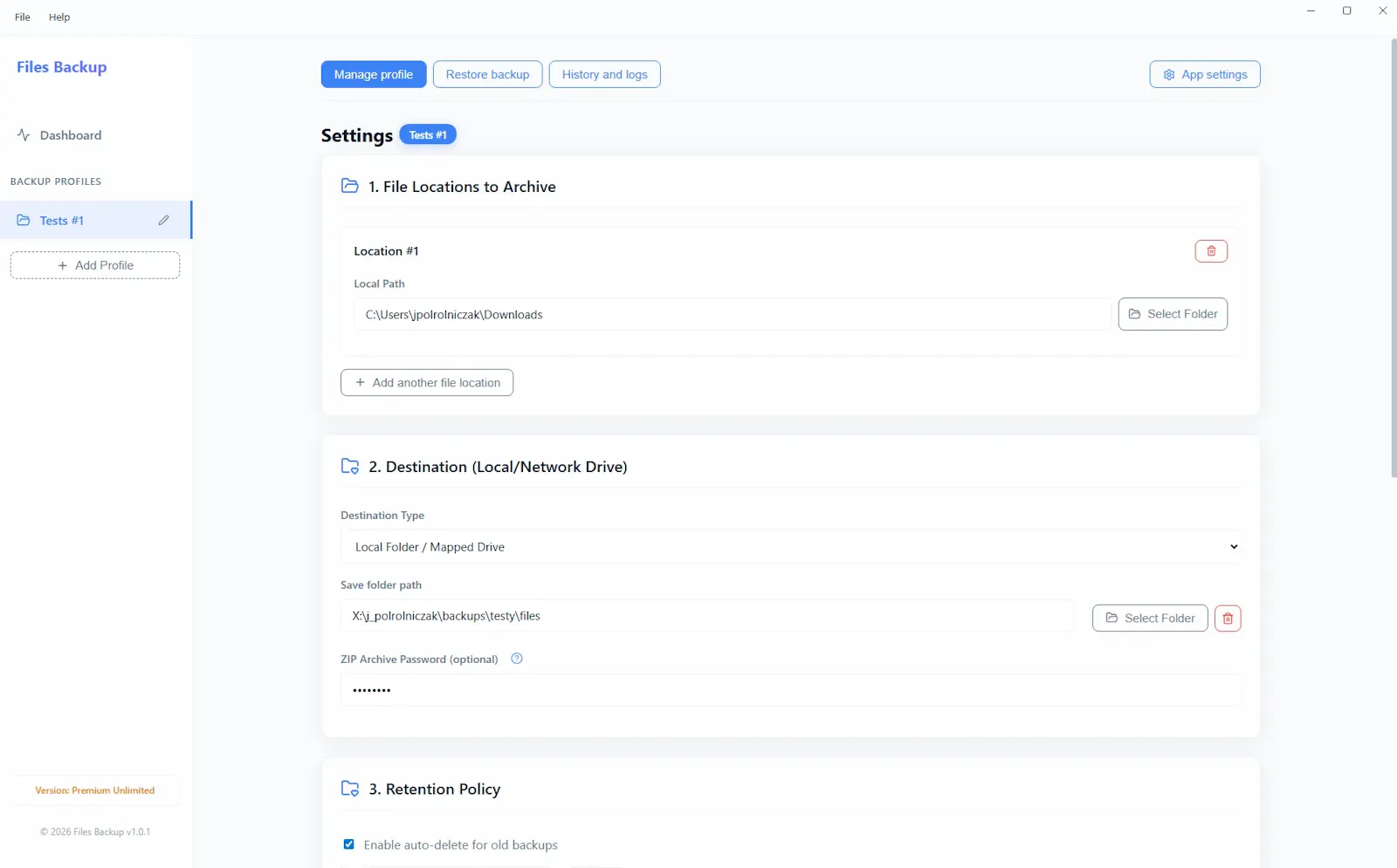 Project Backup screenshot 5
