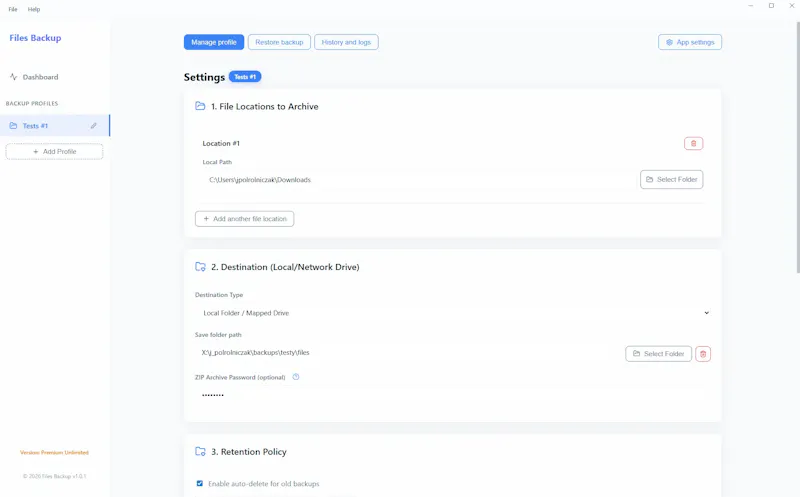 Project Backup screenshot 5