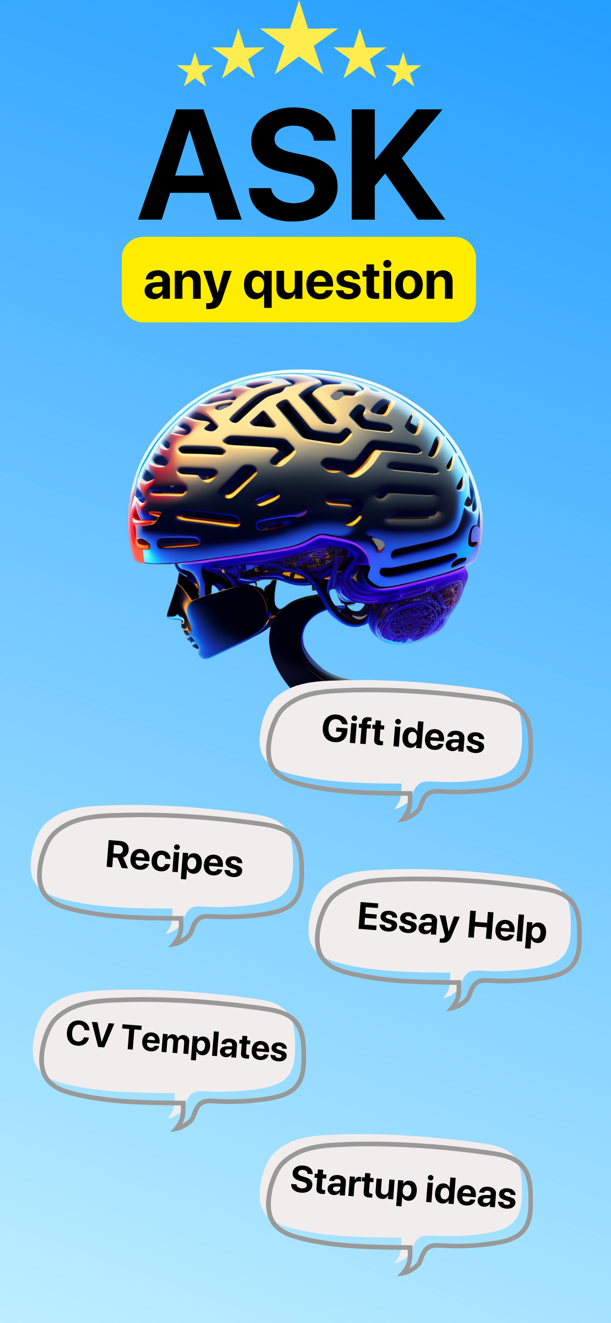 PowerBrain AI 쓰기 도구 및 chatgpt - 모바일 생산성을 쉽게 향상시킵니다 미디어 4