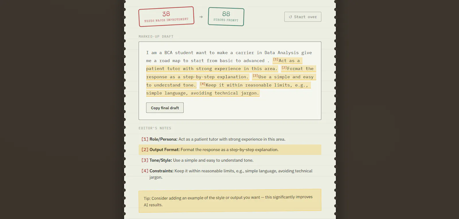 Prompt Fixer screenshot 3