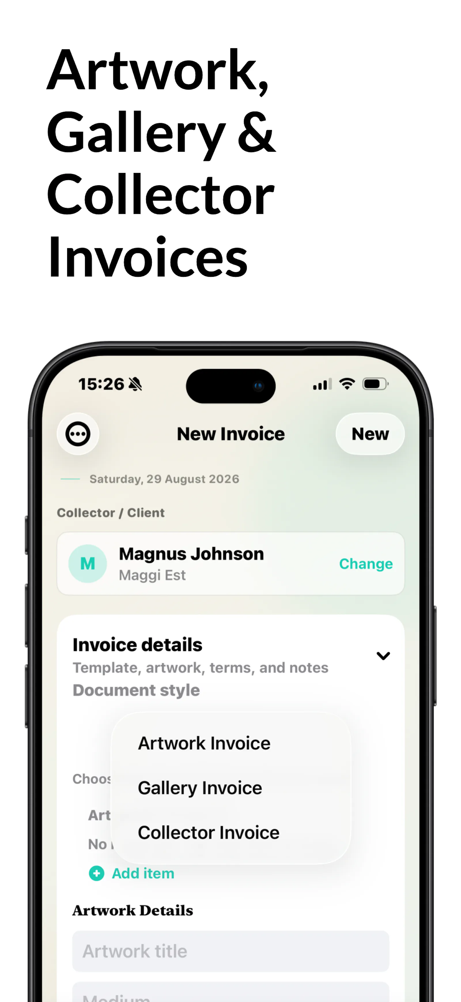 NotaBill Artist screenshot 2