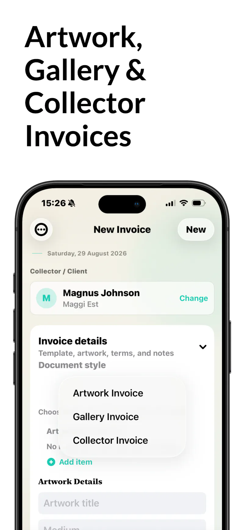 NotaBill Artist screenshot 2