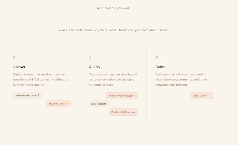 Kovae screenshot 2