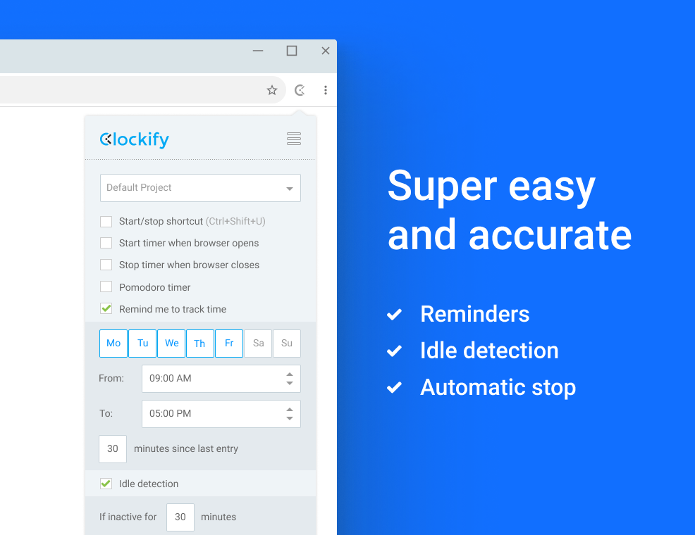 Clockify Extension gallery image