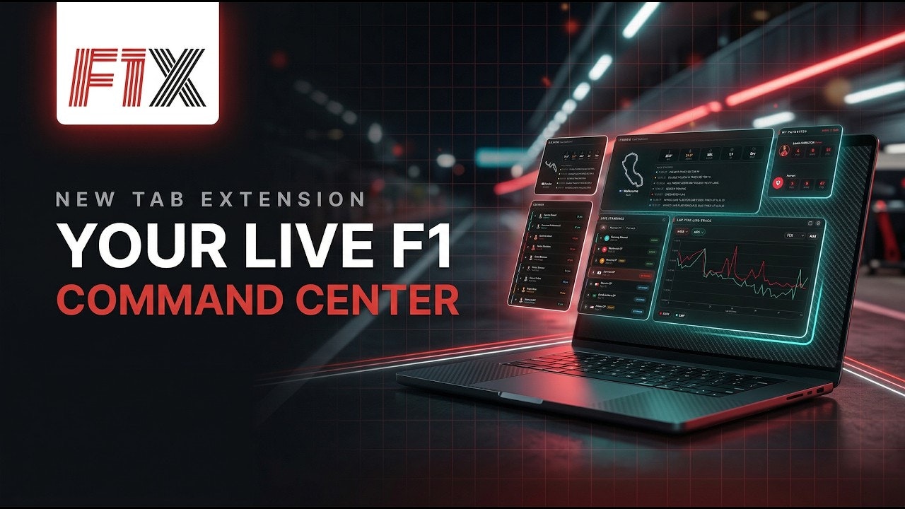 F1X Dashboard - New Tab F1 Tracker gallery image