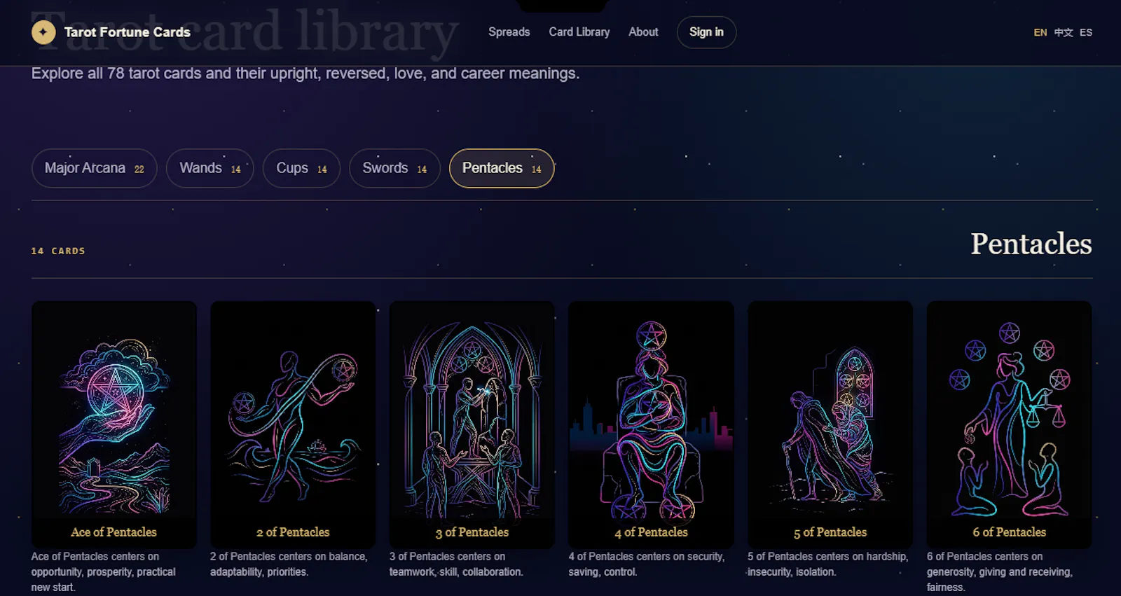 Tarot Fortune Cards screenshot 3
