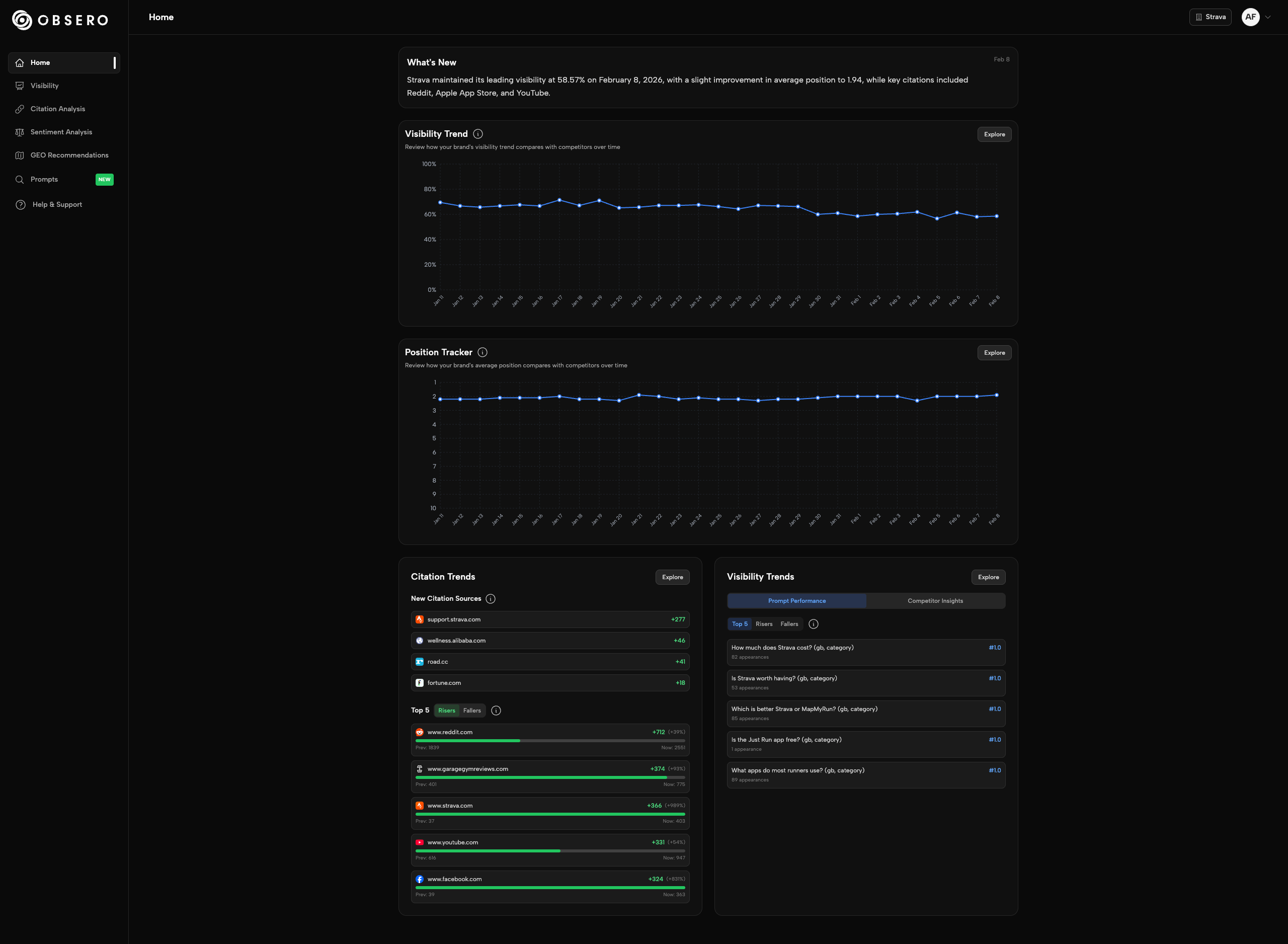 Obsero - Main product screenshot demonstrating key features and user interface