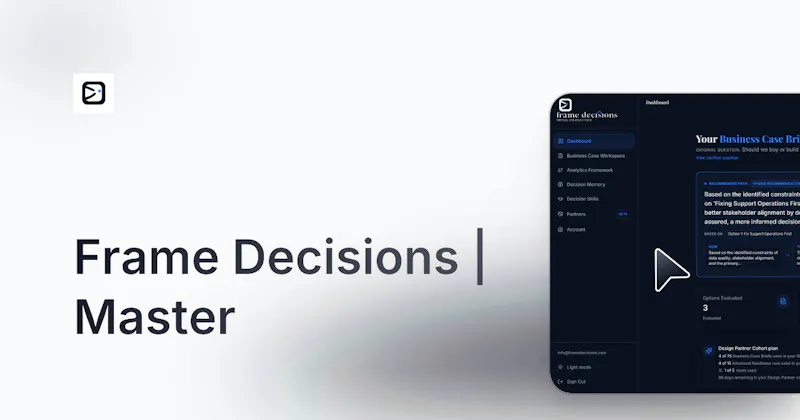 Frame Decisions screenshot 2