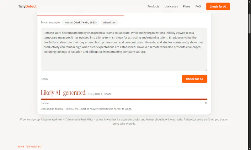 TinyDetect screenshot 2
