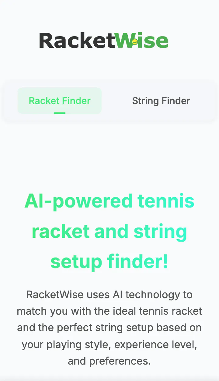RacketWise gallery image