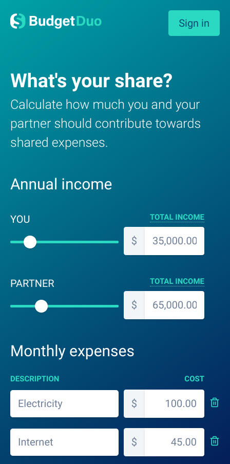 BudgetDuo gallery image