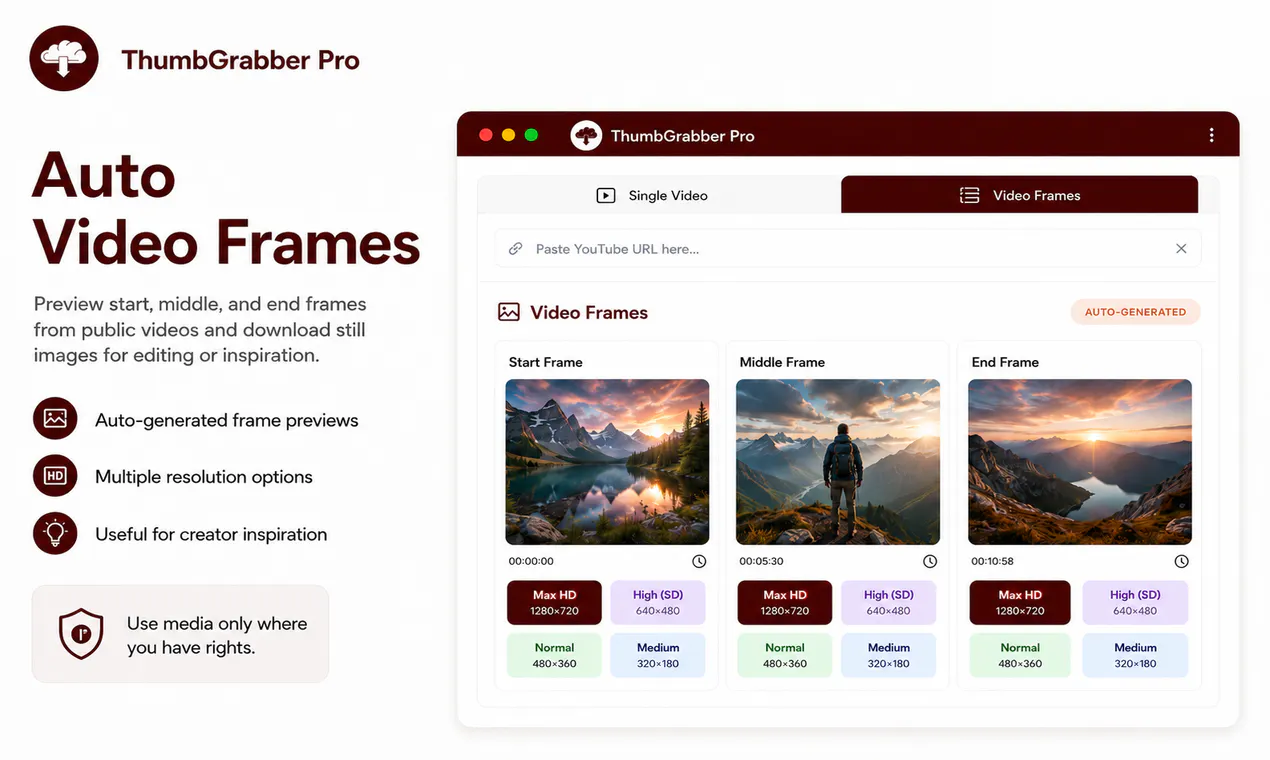 YouTube Thumbnail Downloader screenshot