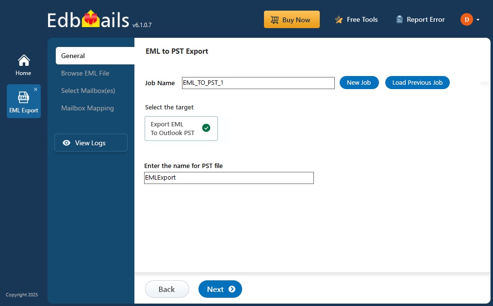 EDBMAILS EML naar PST Converter - Migreer EML -e -mails naar Outlook in slechts enkele klikken media 2