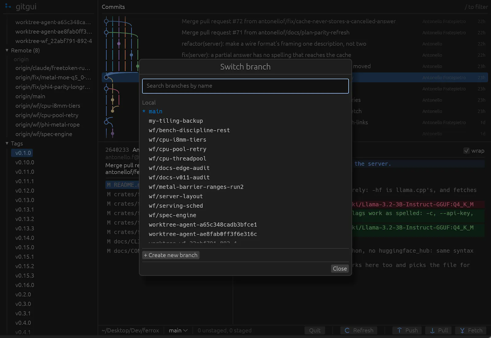 GitGui screenshot 4