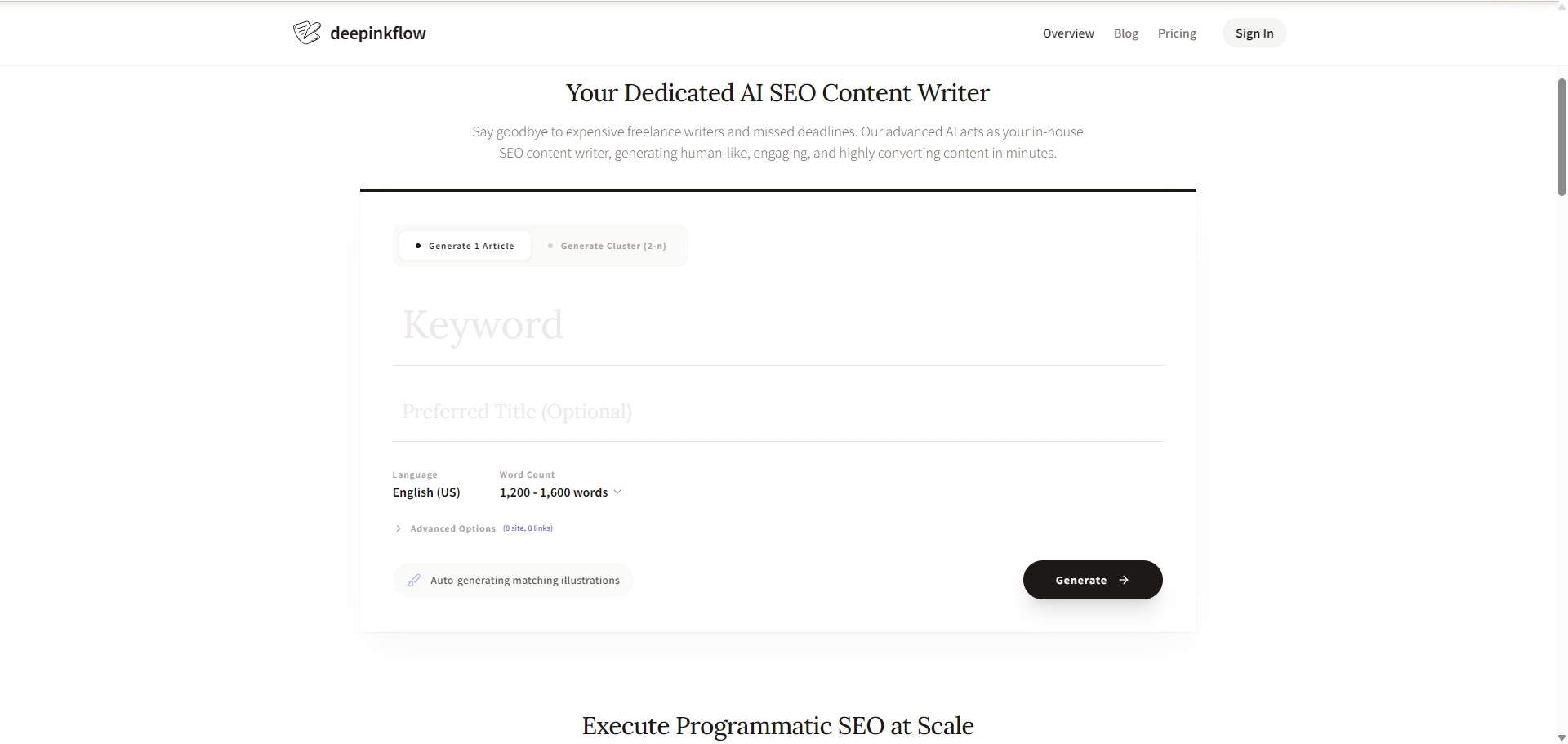 DeepInkFlow - Screenshot 2 showing product features and functionality