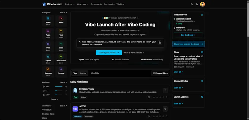 VibeLaunch screenshot 1